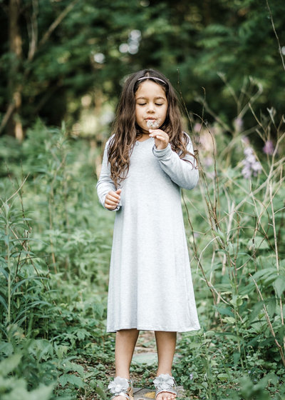 Young child working independently with Montessori materials